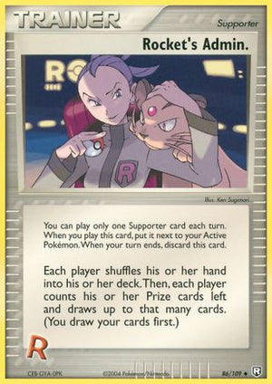 Rocket's Admin. 86/109 - Team Rocket Returns Reverse Holofoil - Poke-Collect