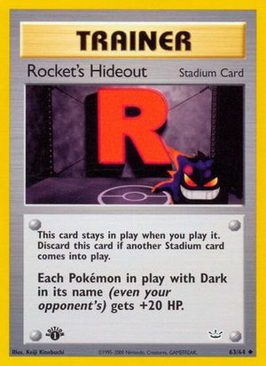 Rocket's Hideout 63/64 - Neo Revelation 1st Edition - Poke-Collect