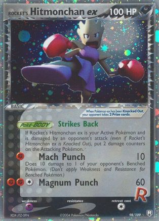 Rocket's Hitmonchan ex 98/109 - Team Rocket Returns Holofoil - Poke-Collect
