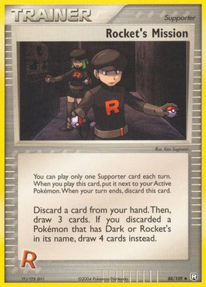 Rocket's Mission 88/109 - Team Rocket Returns Reverse Holofoil - Poke-Collect