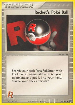 Rocket's Poké Ball 89/109 - Team Rocket Returns Reverse Holofoil - Poke-Collect