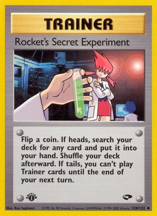 Rocket's Secret Experiment 120/132 - Gym Challenge 1st Edition - Poke-Collect