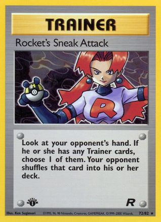 Rocket's Sneak Attack (72) 72/82 - Team Rocket 1st Edition - Poke-Collect