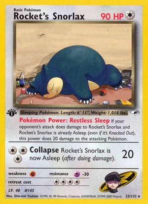 Rocket's Snorlax 33/132 - Gym Heroes Unlimited - Poke-Collect