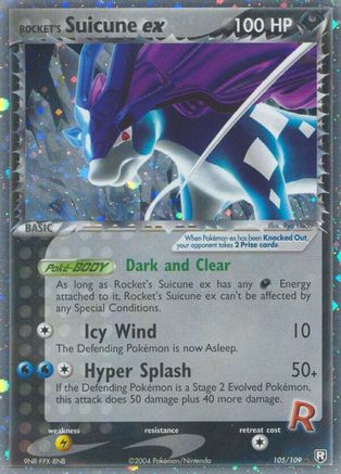 Rocket's Suicune ex 105/109 - Team Rocket Returns Holofoil - Poke-Collect