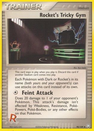 Rocket's Tricky Gym 90/109 - Team Rocket Returns Reverse Holofoil - Poke-Collect