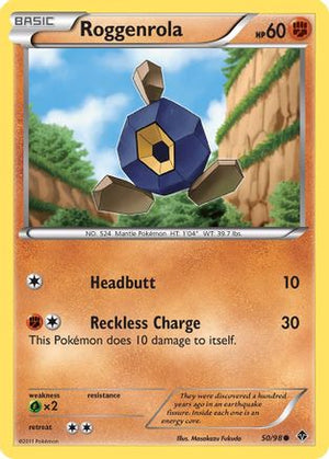 Roggenrola 50/98 - Emerging Powers Reverse Holofoil - Poke-Collect