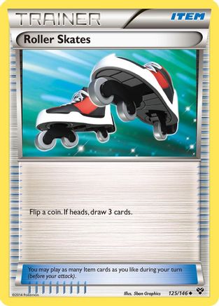 Roller Skates 125/146 - XY Base Set Reverse Holofoil - Poke-Collect