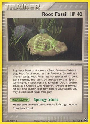 Root Fossil 86/108 - Power Keepers Reverse Holofoil - Poke-Collect