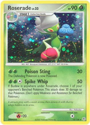 Roserade 13/130 - Diamond & Pearl Holofoil - Poke-Collect