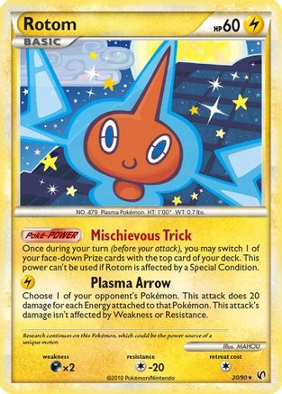 Rotom 20/90 - Undaunted Reverse Holofoil - Poke-Collect