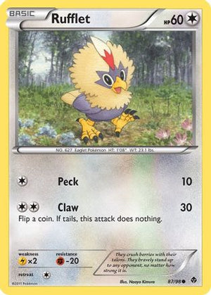 Rufflet (87) 87/98 - Emerging Powers Reverse Holofoil - Poke-Collect