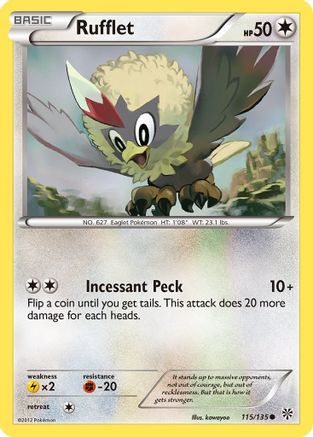 Rufflet 115/135 - Plasma Storm Reverse Holofoil - Poke-Collect