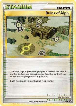 Ruins Of Alph 76/90 - Undaunted Reverse Holofoil - Poke-Collect