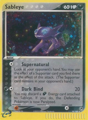 Sableye 10/100 - Sandstorm Reverse Holofoil - Poke-Collect
