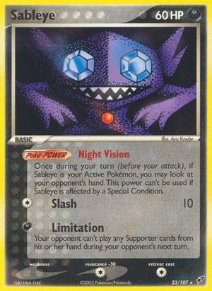 Sableye 23/107 - Deoxys Reverse Holofoil