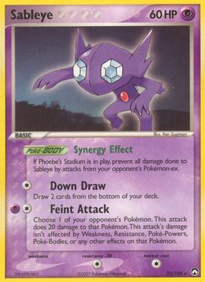 Sableye 22/108 - Power Keepers Reverse Holofoil - Poke-Collect