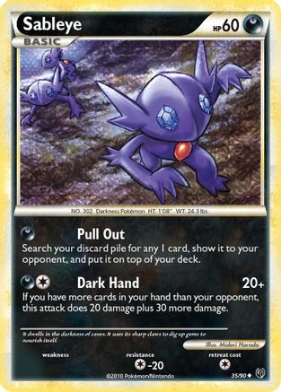 Sableye 35/90 - Undaunted Reverse Holofoil - Poke-Collect