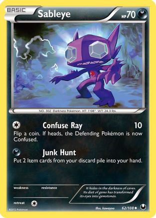 Sableye 62/108 - Dark Explorers Reverse Holofoil - Poke-Collect