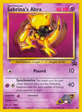 Sabrina's Abra 19/53 - WoTC Promo - Poke-Collect