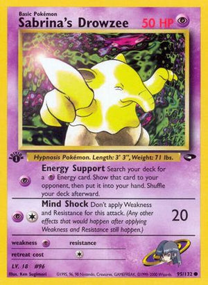Sabrina's Drowzee 95/132 - Gym Challenge 1st Edition - Poke-Collect