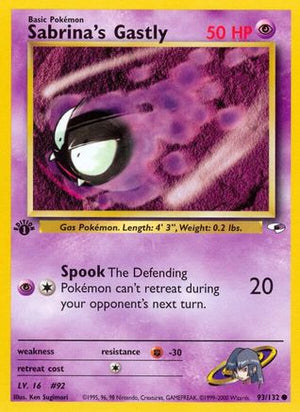 Sabrina's Gastly 93/132 - Gym Heroes Unlimited - Poke-Collect