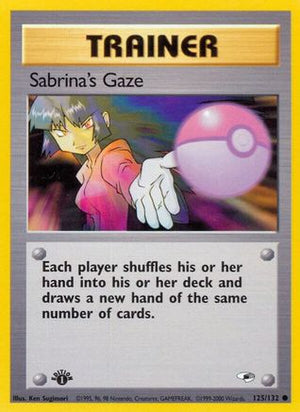 Sabrina's Gaze 125/132 - Gym Heroes 1st Edition - Poke-Collect