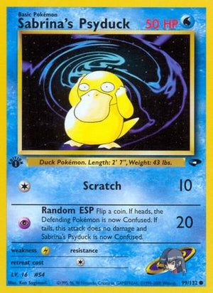 Sabrina's Psyduck 99/132 - Gym Challenge 1st Edition - Poke-Collect