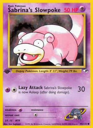 Sabrina's Slowpoke 95/132 - Gym Heroes Unlimited - Poke-Collect