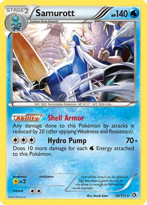 Samurott 39/113 - Legendary Treasures Reverse Holofoil - Poke-Collect