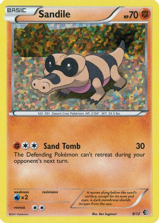 Sandile - 8/12 8/12 - McDonalds Promos 2011 Holofoil - Poke-Collect