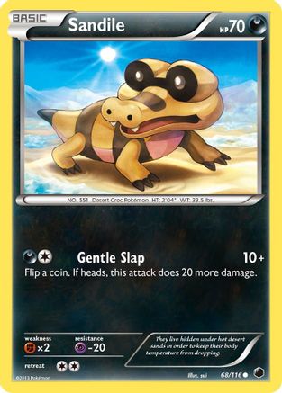 Sandile 68/116 - Plasma Freeze Reverse Holofoil - Poke-Collect