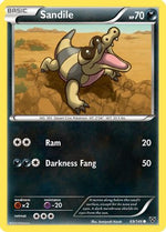 Sandile 69/146 - XY Base Set Reverse Holofoil - Poke-Collect