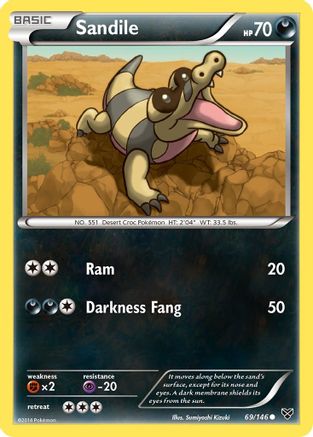 Sandile 69/146 - XY Base Set - Poke-Collect