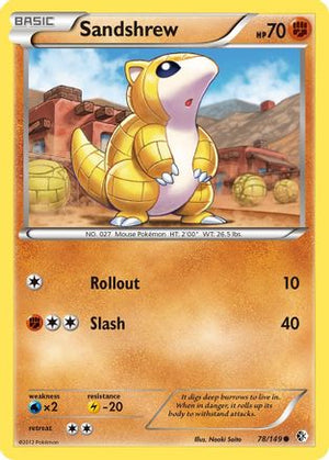 Sandshrew 78/149 - Boundaries Crossed - Poke-Collect