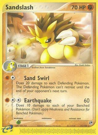 Sandslash 21/100 - Sandstorm Reverse Holofoil - Poke-Collect