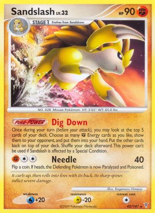 Sandslash 42/147 - Supreme Victors Reverse Holofoil - Poke-Collect