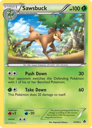 Sawsbuck 16/98 - Emerging Powers - Poke-Collect