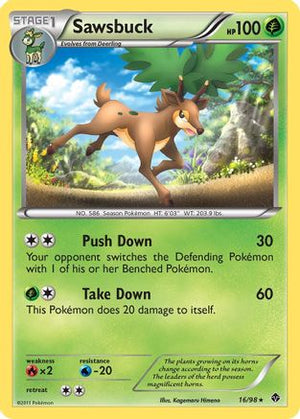 Sawsbuck 16/98 - Emerging Powers - Poke-Collect