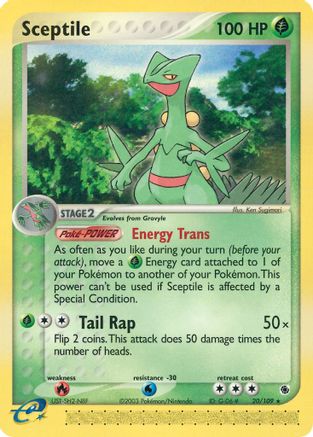 Sceptile - 20/109 20/109 - Ruby and Sapphire - Poke-Collect