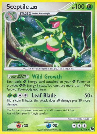 Sceptile 8/106 - Great Encounters Reverse Holofoil - Poke-Collect
