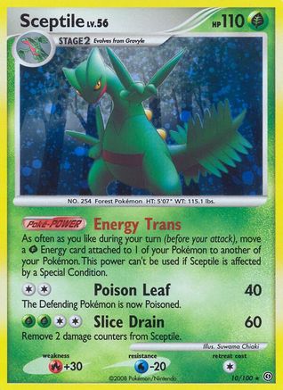 Sceptile 10/100 - Stormfront Holofoil - Poke-Collect