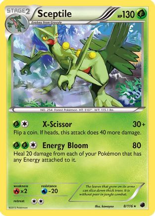 Sceptile 8/116 - Plasma Freeze Reverse Holofoil - Poke-Collect