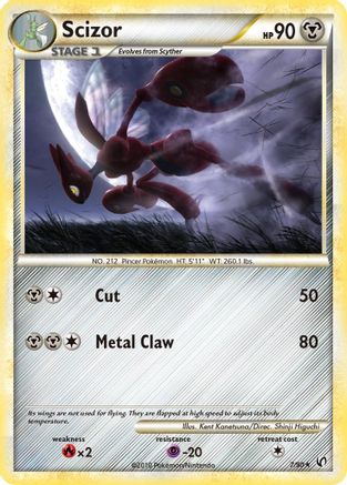 Scizor 7/90 - Undaunted Reverse Holofoil - Poke-Collect