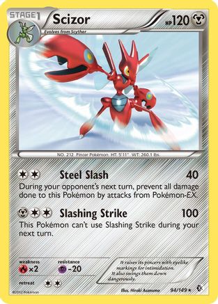 Scizor 94/149 - Boundaries Crossed Reverse Holofoil - Poke-Collect