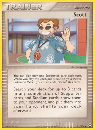 Scott 81/108 - Power Keepers Reverse Holofoil - Poke-Collect