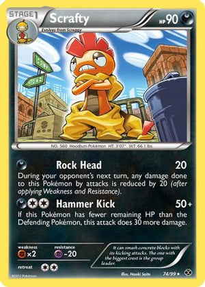 Scrafty 74/99 - Next Destinies Reverse Holofoil - Poke-Collect