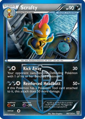 Scrafty 86/135 - Plasma Storm - Poke-Collect