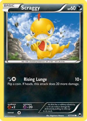 Scraggy 67/108 - Dark Explorers Reverse Holofoil - Poke-Collect