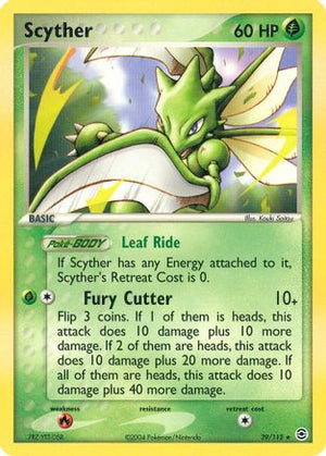 Scyther 29/112 - FireRed & LeafGreen Reverse Holofoil - Poke-Collect